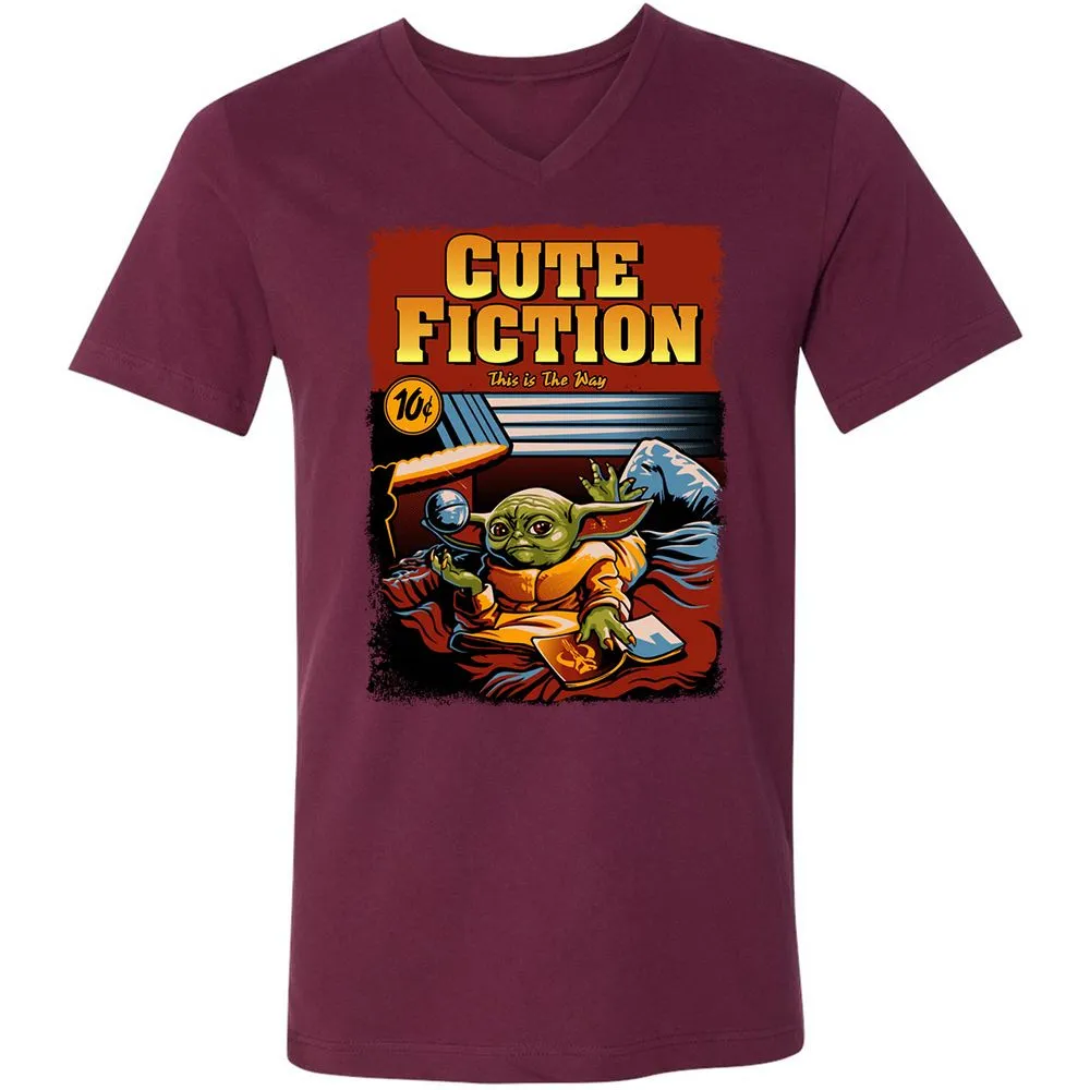 Unisex V-Neck T-Shirt - S9DZZQWZ - Maroon - 6