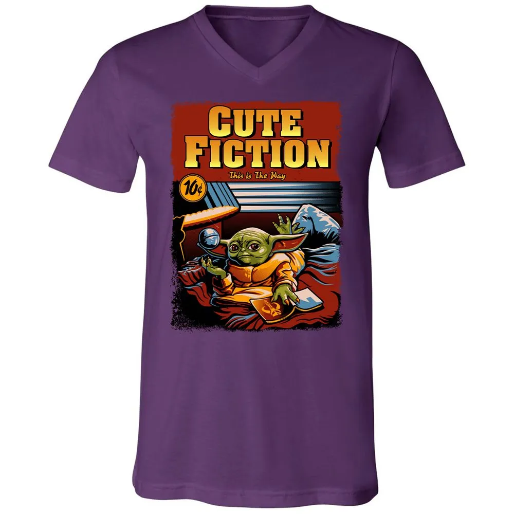 Unisex V-Neck T-Shirt - S9DZZQWZ - Team Purple - 9