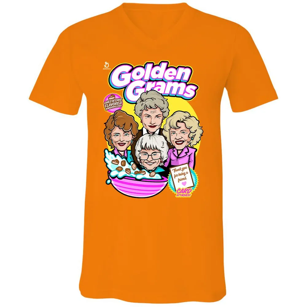 Unisex V-Neck T-Shirt - XWPW415Q - Orange - 11