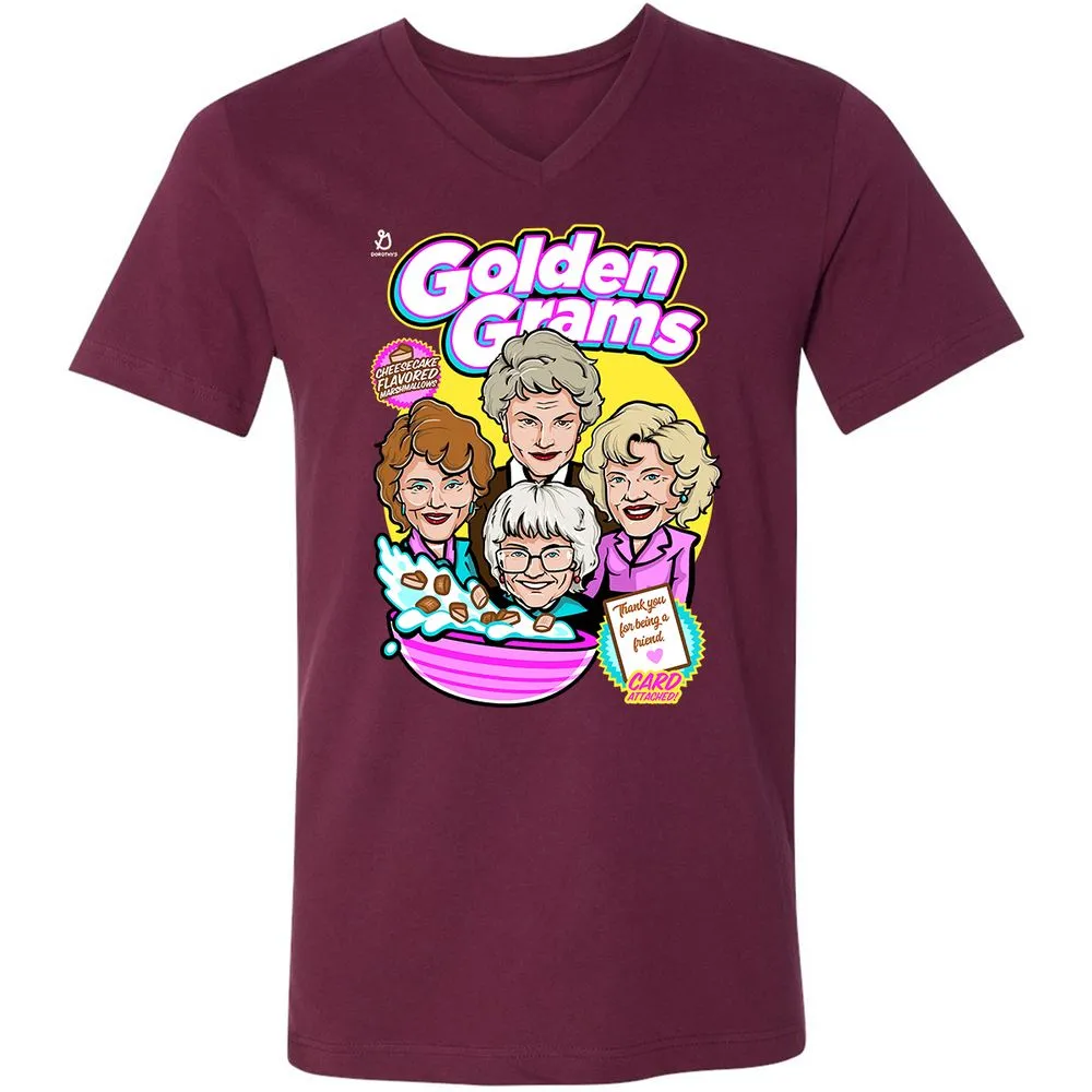 Unisex V-Neck T-Shirt - XWPW415Q - Maroon - 6