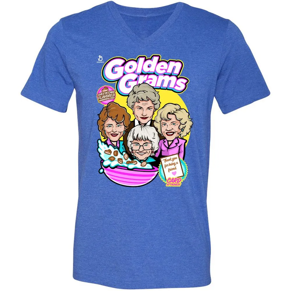 Unisex V-Neck T-Shirt - XWPW415Q - Heather True Royal - 14