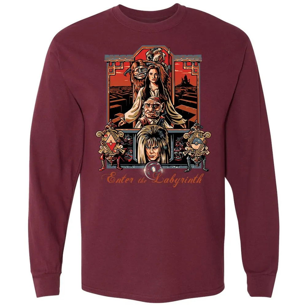 Long Sleeve T-Shirt - C39JMCHK - Maroon - 11
