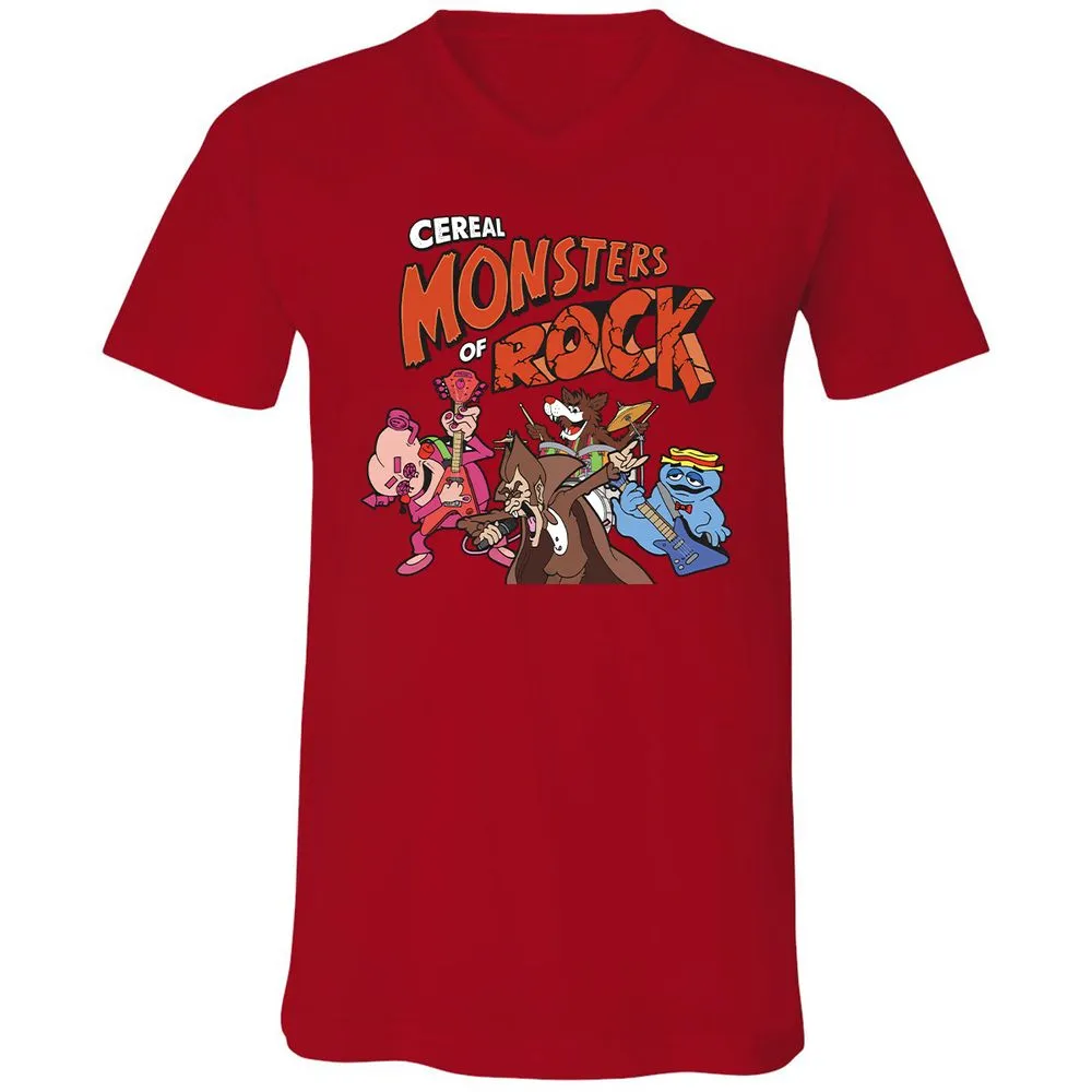 Unisex V-Neck T-Shirt - BB8WW48R - Red - 3