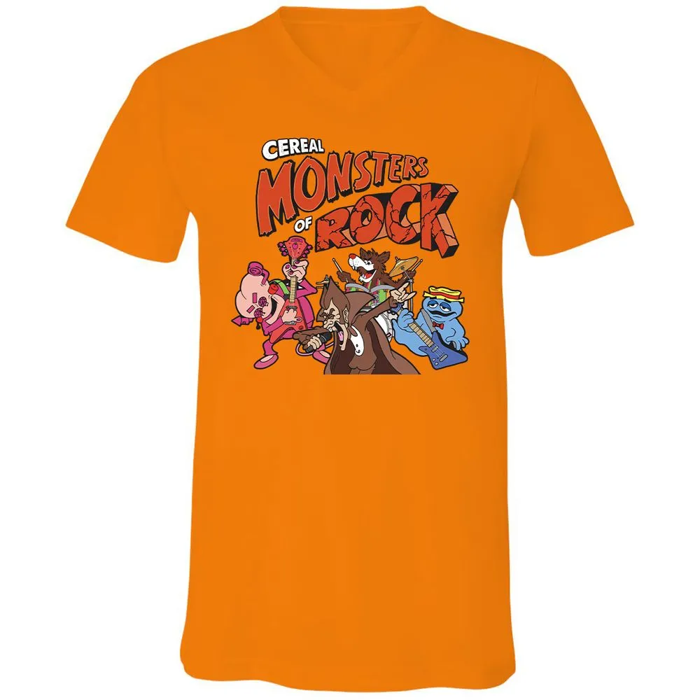 Unisex V-Neck T-Shirt - BB8WW48R - Orange - 11