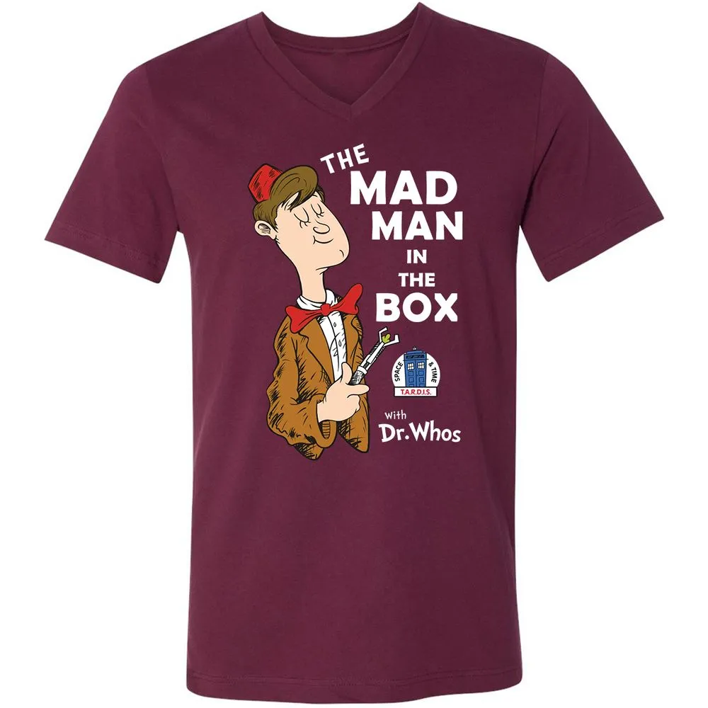 Unisex V-Neck T-Shirt - 2A5X9KD7 - Maroon - 6