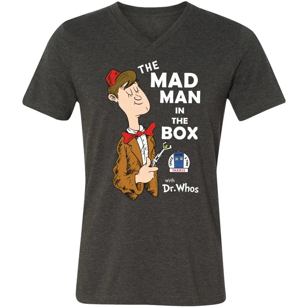 Unisex V-Neck T-Shirt - 2A5X9KD7 - Dark Grey Heather - 8