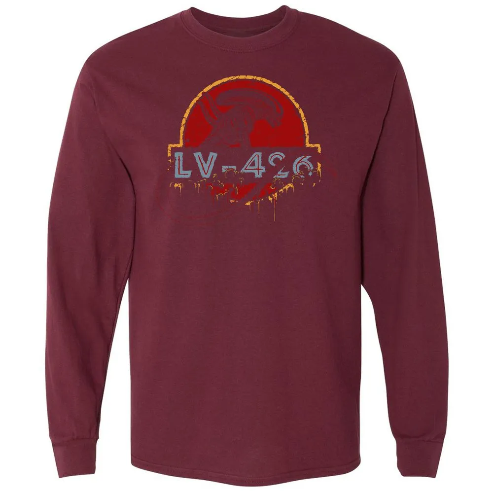 Long Sleeve T-Shirt - 3KQC3L3L - Maroon - 11