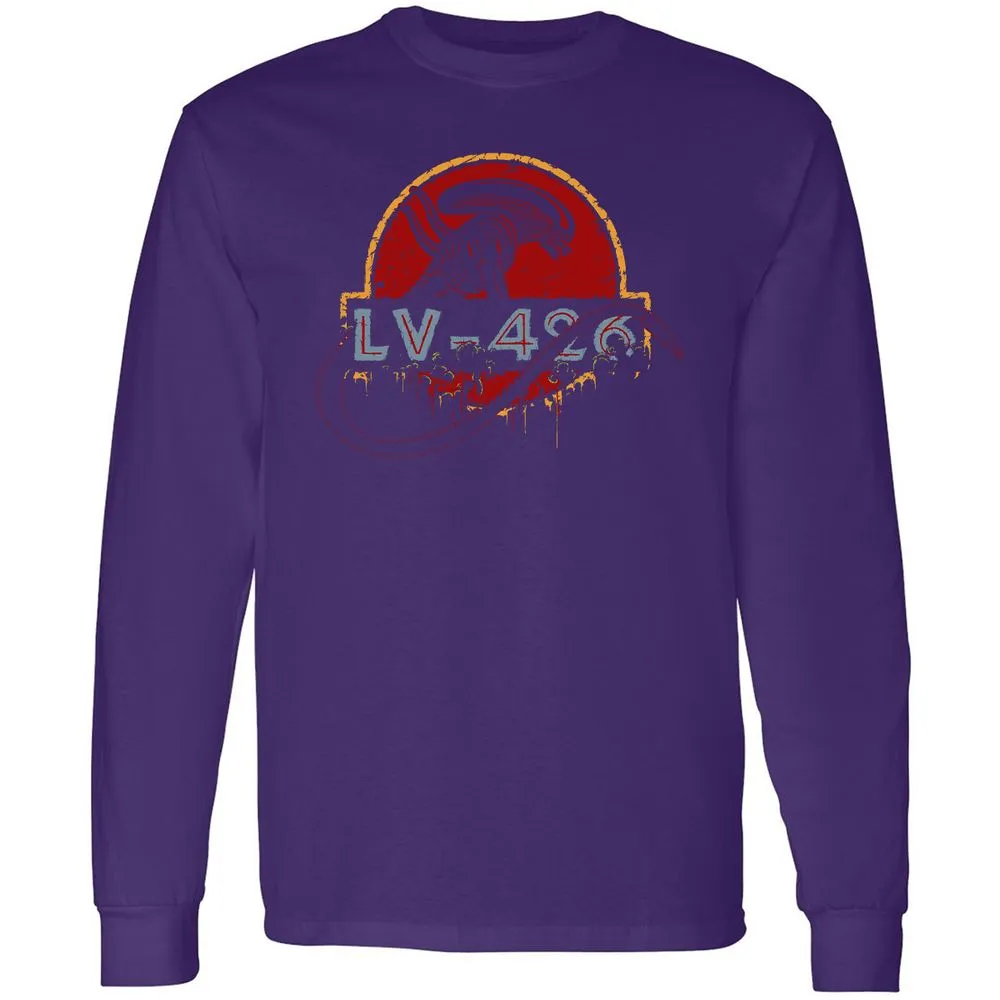 Long Sleeve T-Shirt - 3KQC3L3L - Purple - 13