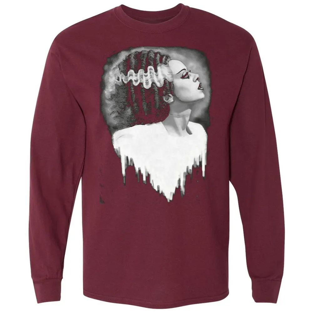 Long Sleeve T-Shirt - YK73EP9X - Maroon - 11