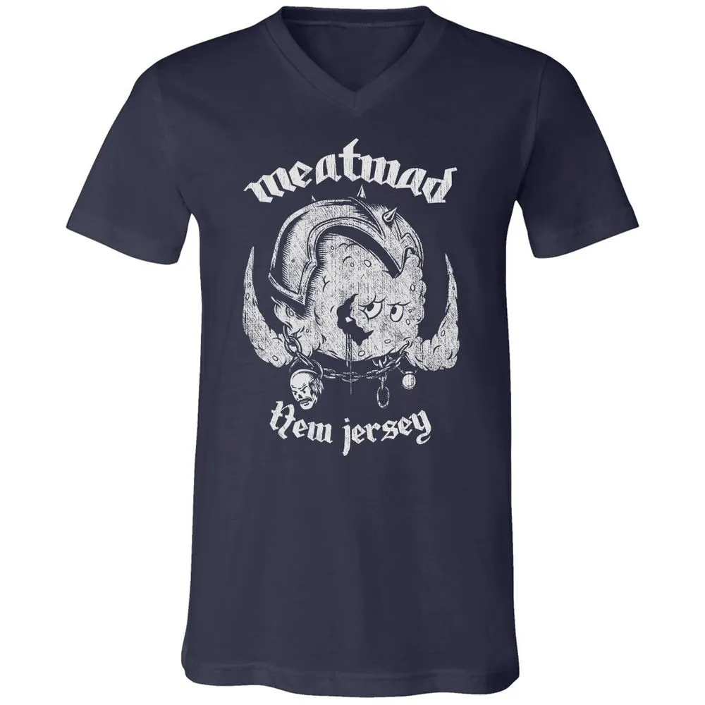 Unisex V-Neck T-Shirt - 8HRTE1TP - Navy - 2