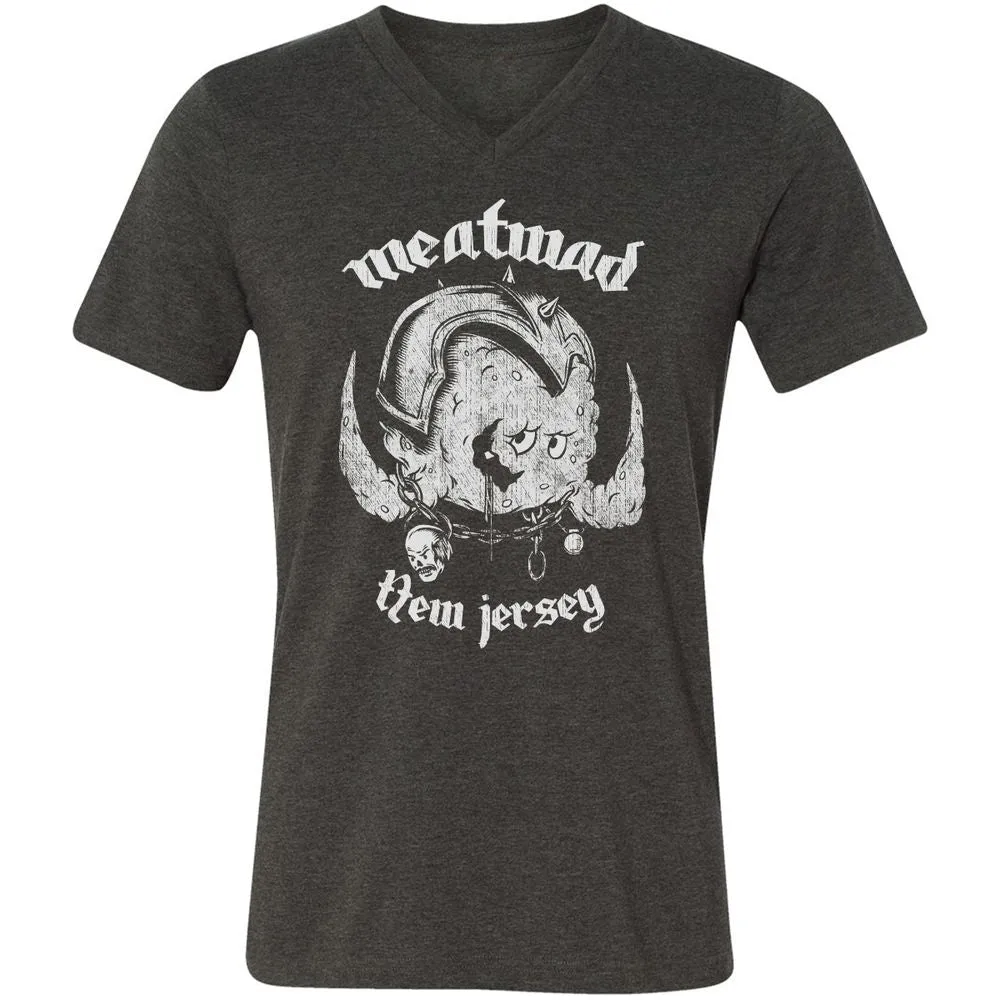 Unisex V-Neck T-Shirt - 8HRTE1TP - Dark Grey Heather - 8