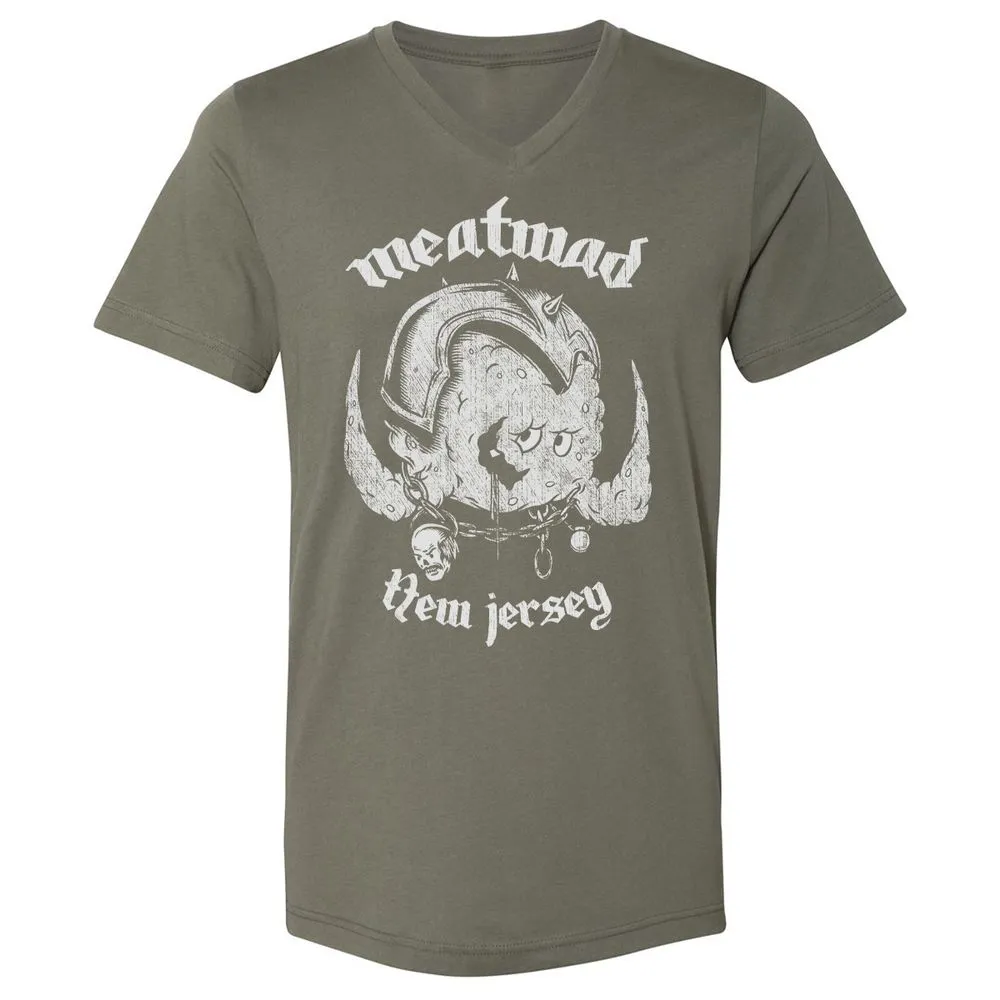 Unisex V-Neck T-Shirt - 8HRTE1TP - Military Green - 10