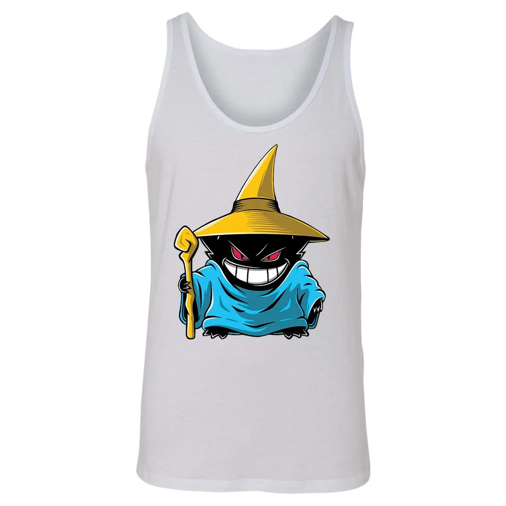 Unisex Jersey Tank - Black - White - 14
