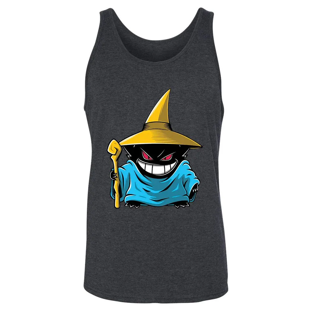 Unisex Jersey Tank - Black - Dark Grey Heather - 6