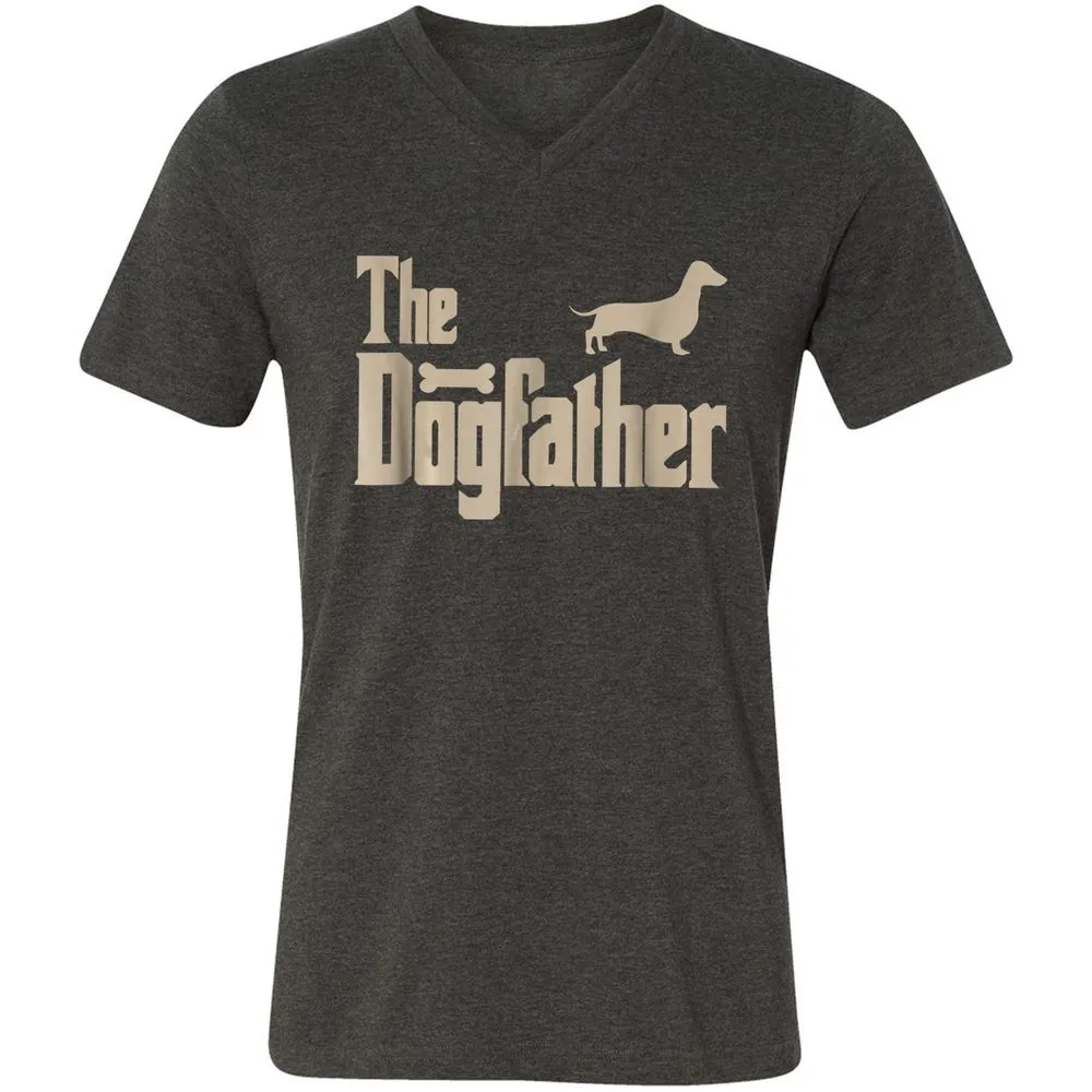 Unisex V-Neck T-Shirt - G9RL7C1B - Dark Grey Heather - 8