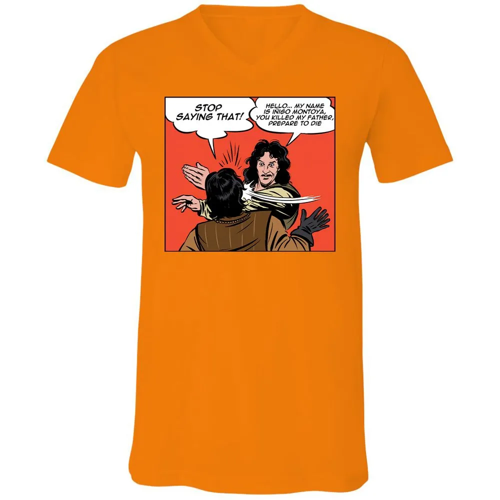 Unisex V-Neck T-Shirt - P96KFTP5 - Orange - 11