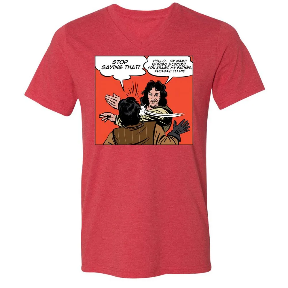 Unisex V-Neck T-Shirt - P96KFTP5 - Heather Red - 16