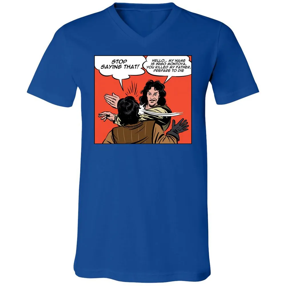 Unisex V-Neck T-Shirt - P96KFTP5 - True Royal - 4