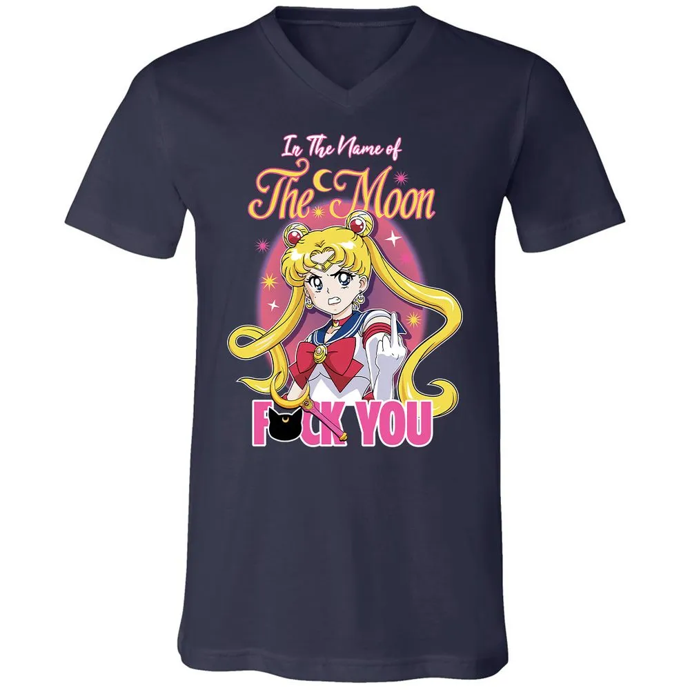 Unisex V-Neck T-Shirt - 2ASAKH56 - Navy - 2