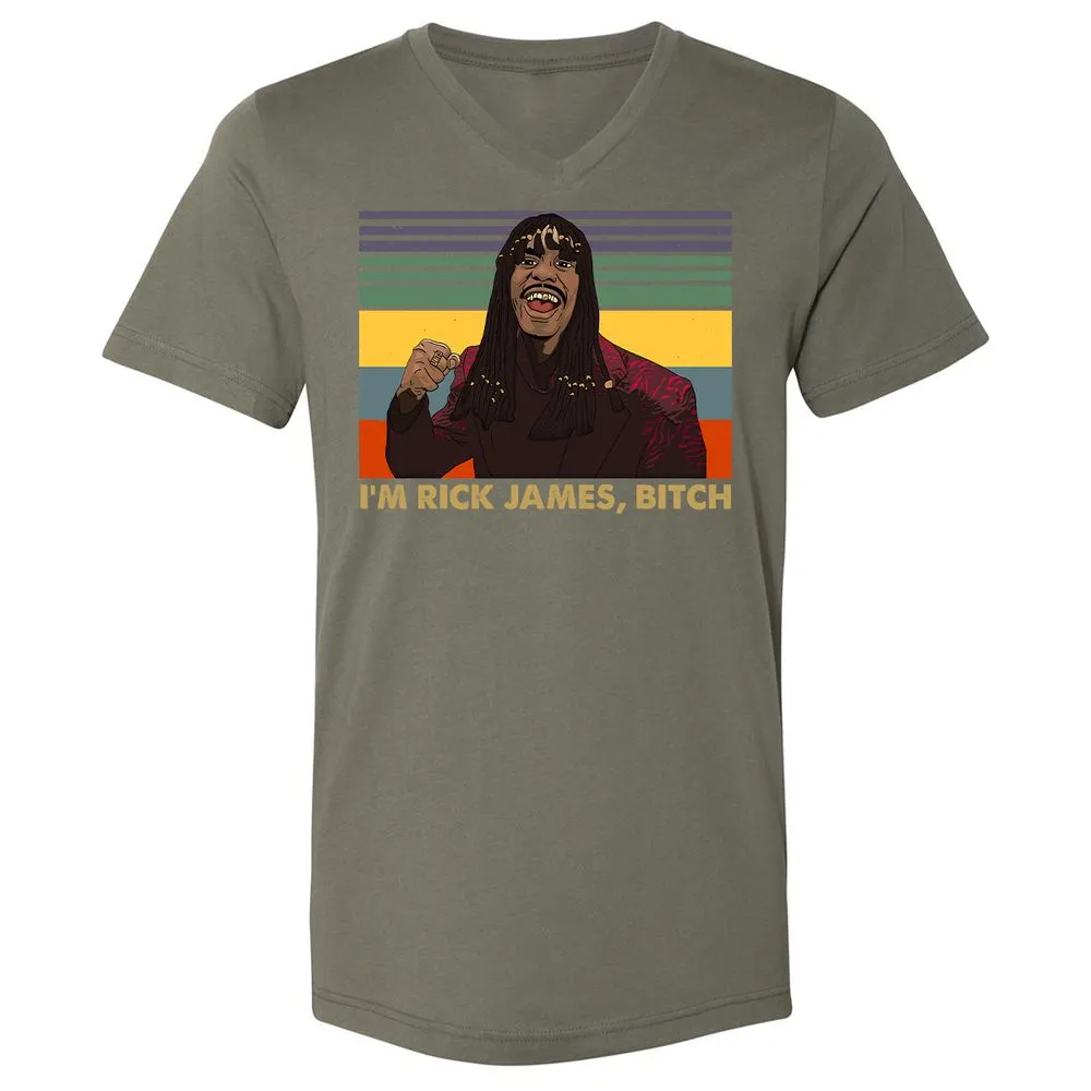 Unisex V-Neck T-Shirt - YCVB7CZR - Military Green - 10