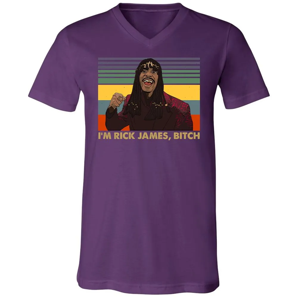 Unisex V-Neck T-Shirt - YCVB7CZR - Team Purple - 9