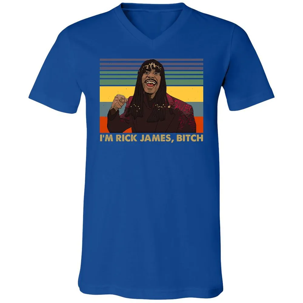 Unisex V-Neck T-Shirt - YCVB7CZR - True Royal - 4