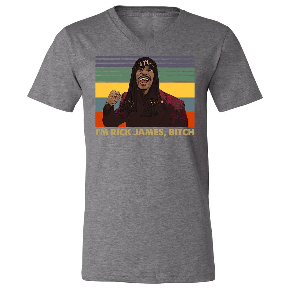 Unisex V-Neck T-Shirt - YCVB7CZR - Deep Heather - 13