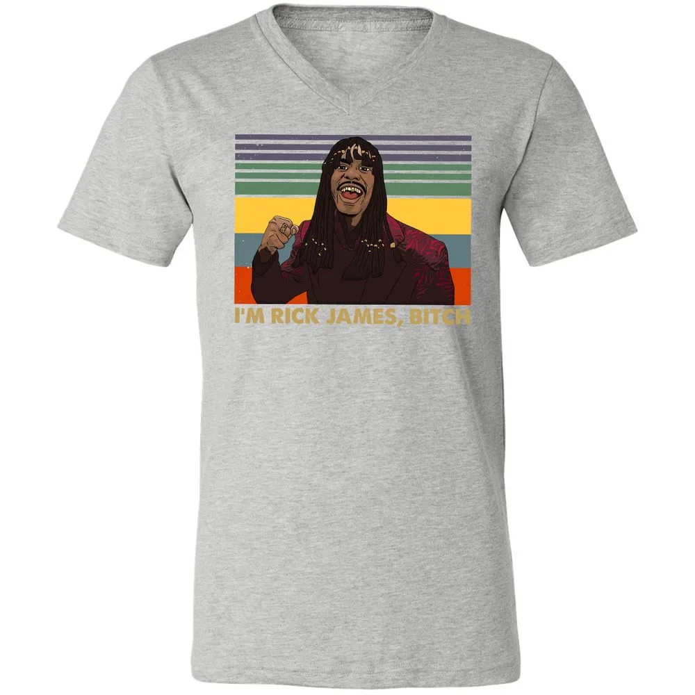 Unisex V-Neck T-Shirt - YCVB7CZR - Athletic Heather - 7