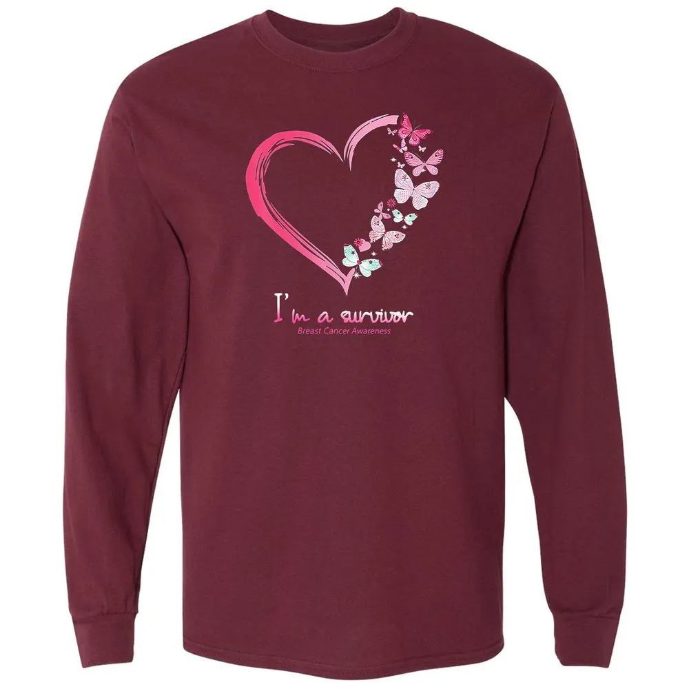Long Sleeve T-Shirt - GECHJ9PL - Maroon - 11