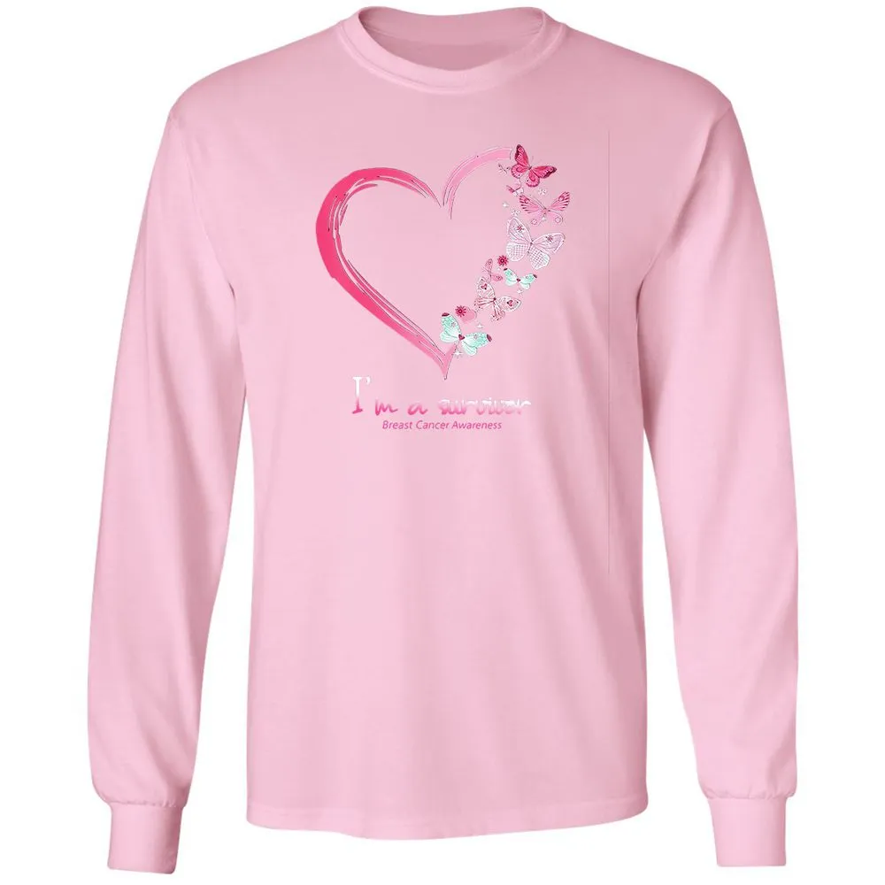 Long Sleeve T-Shirt - GECHJ9PL - Light Pink - 3