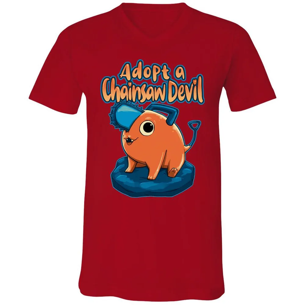 Unisex V-Neck T-Shirt - AHBB25RM - Red - 3