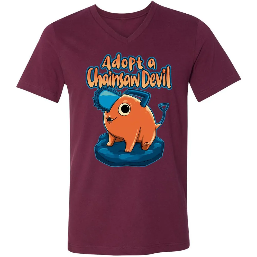 Unisex V-Neck T-Shirt - AHBB25RM - Maroon - 6