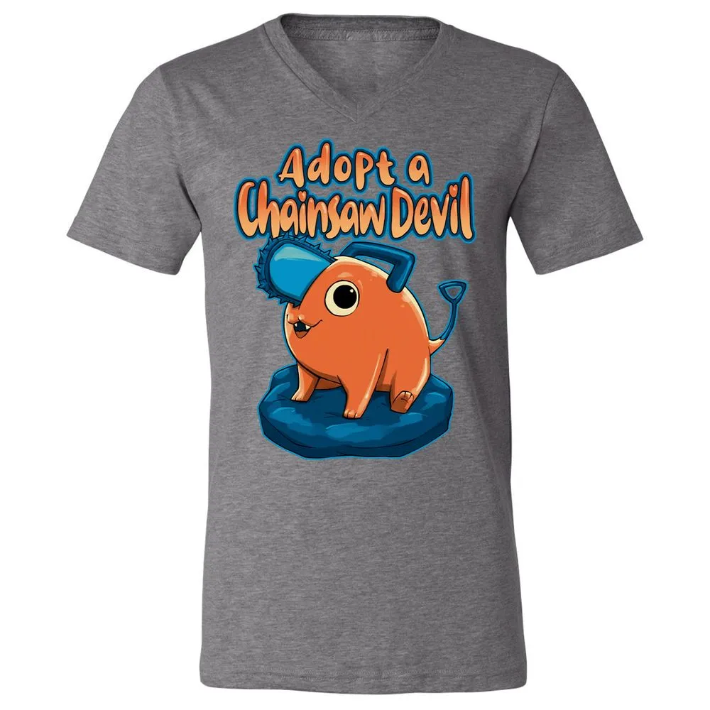 Unisex V-Neck T-Shirt - AHBB25RM - Deep Heather - 13