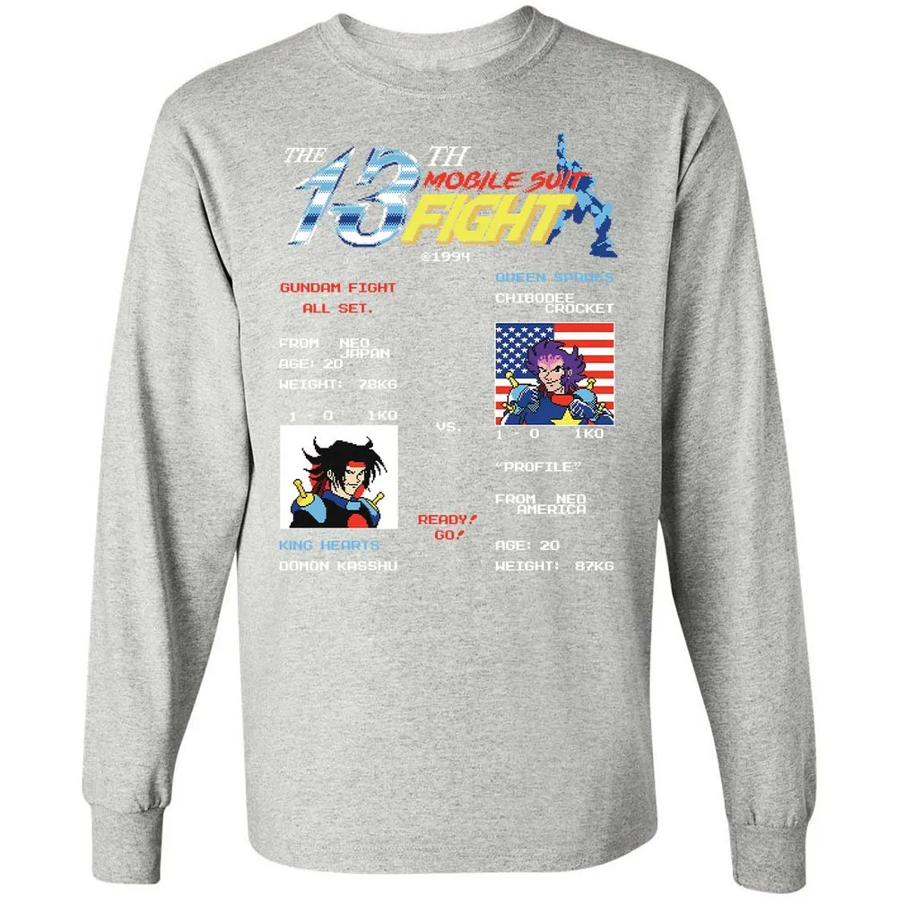 Long Sleeve T-Shirt - 45TJH3RE - Ash - 7