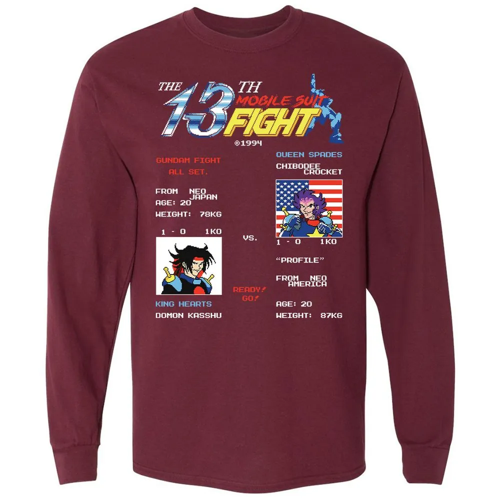 Long Sleeve T-Shirt - 45TJH3RE - Maroon - 11