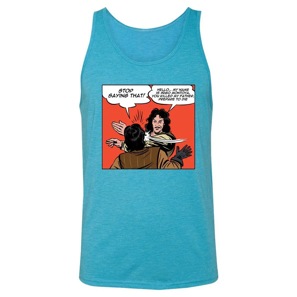 Unisex Jersey Tank - QSW7P3BR - Aqua Triblend - 3