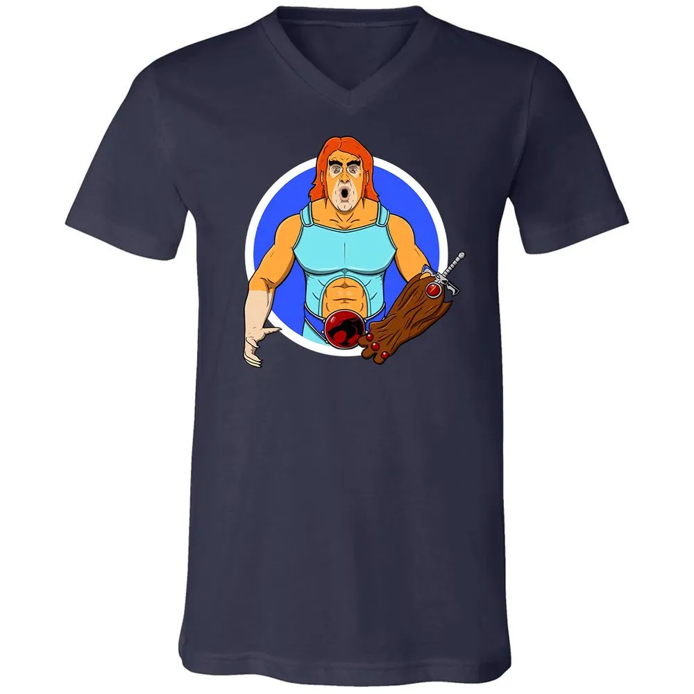 Unisex V-Neck T-Shirt - 44ZHN5FE - Navy - 2