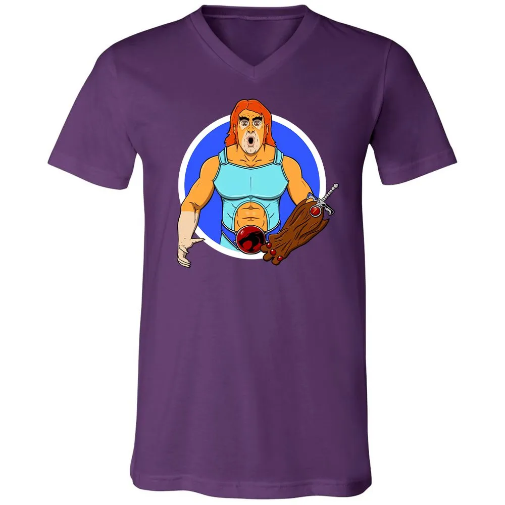 Unisex V-Neck T-Shirt - 44ZHN5FE - Team Purple - 9