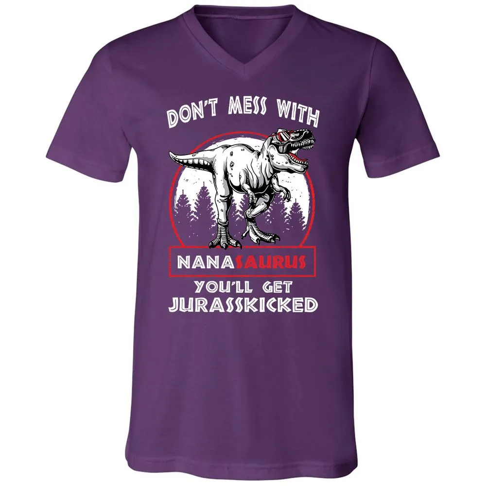 Unisex V-Neck T-Shirt - WUGKNY4E - Team Purple - 9