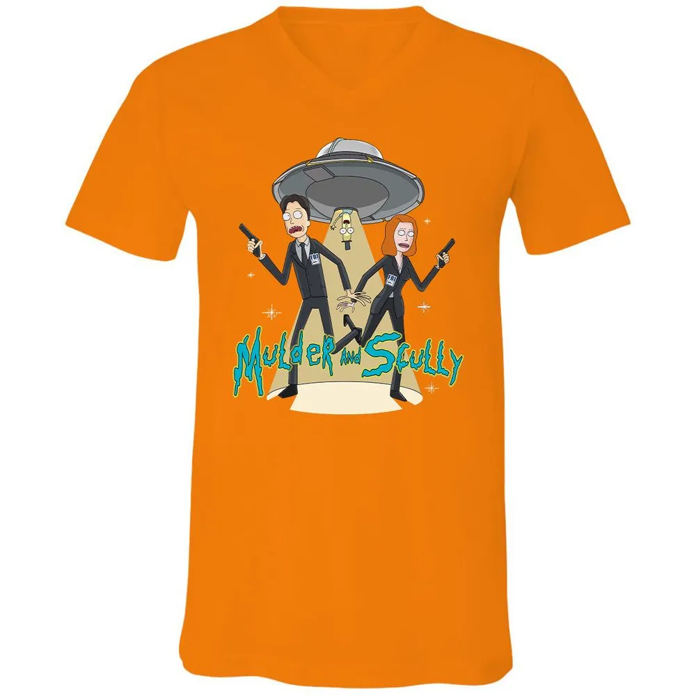 Unisex V-Neck T-Shirt - UBGAG5X2 - Orange - 11