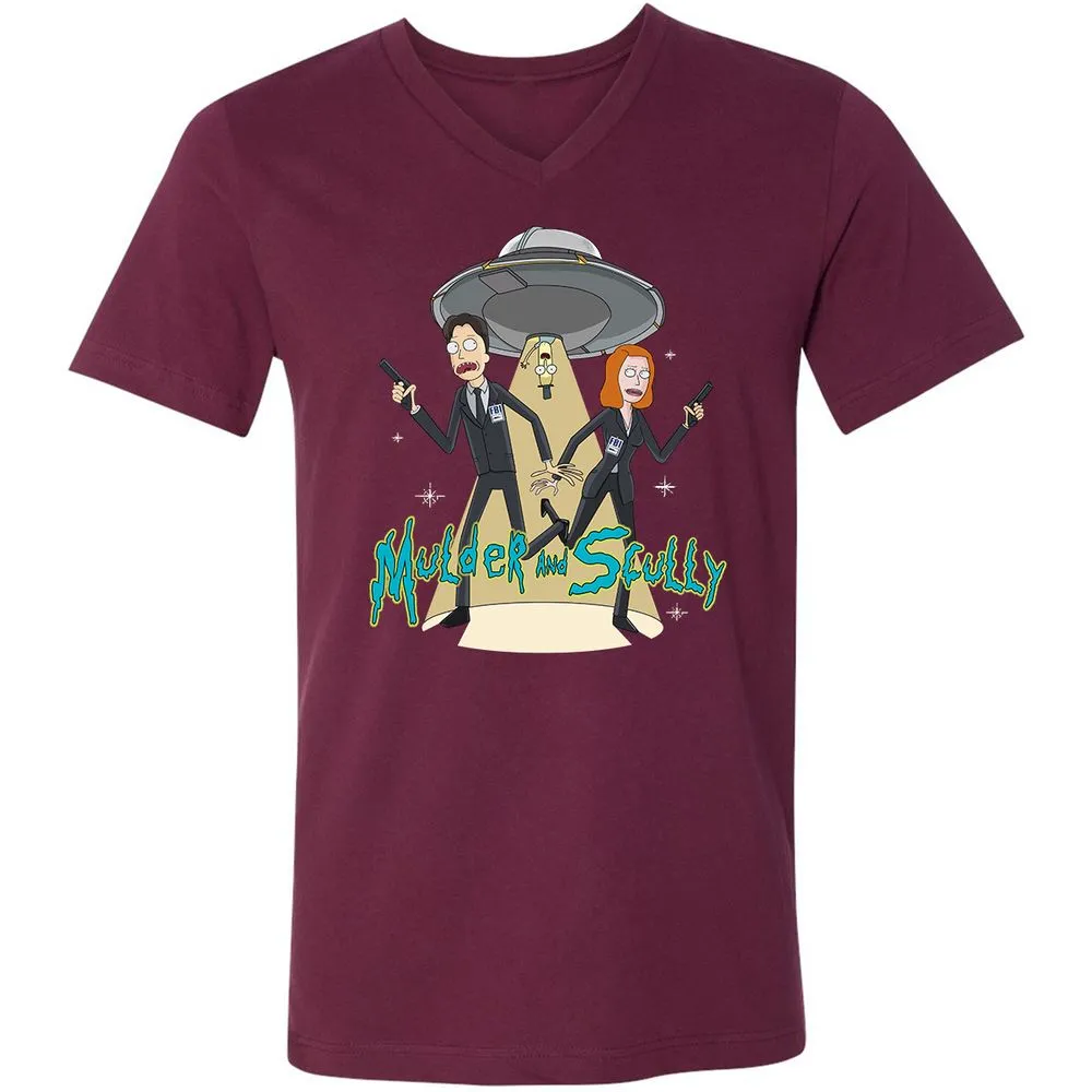 Unisex V-Neck T-Shirt - UBGAG5X2 - Maroon - 6