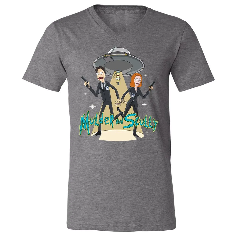 Unisex V-Neck T-Shirt - UBGAG5X2 - Deep Heather - 13