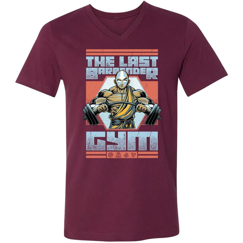 Unisex V-Neck T-Shirt - 7KTVVXB3 - Maroon - 6