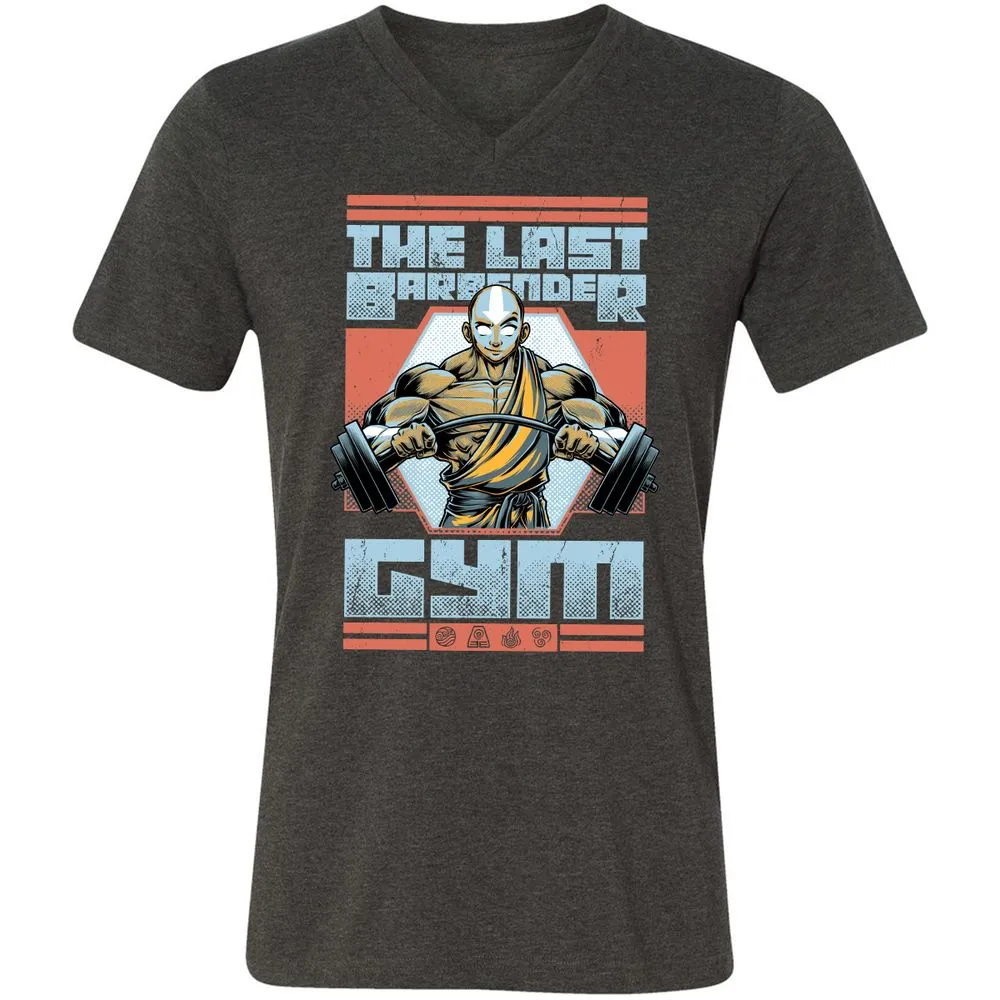 Unisex V-Neck T-Shirt - 7KTVVXB3 - Dark Grey Heather - 8