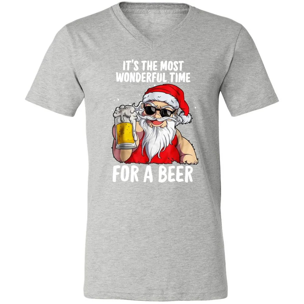 Unisex V-Neck T-Shirt - VCBRD3K8 - Athletic Heather - 7