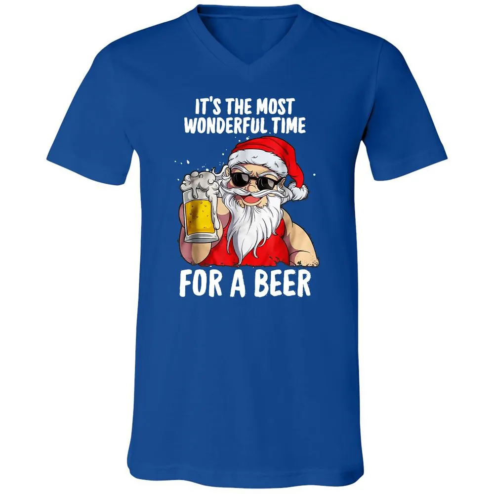 Unisex V-Neck T-Shirt - VCBRD3K8 - True Royal - 4