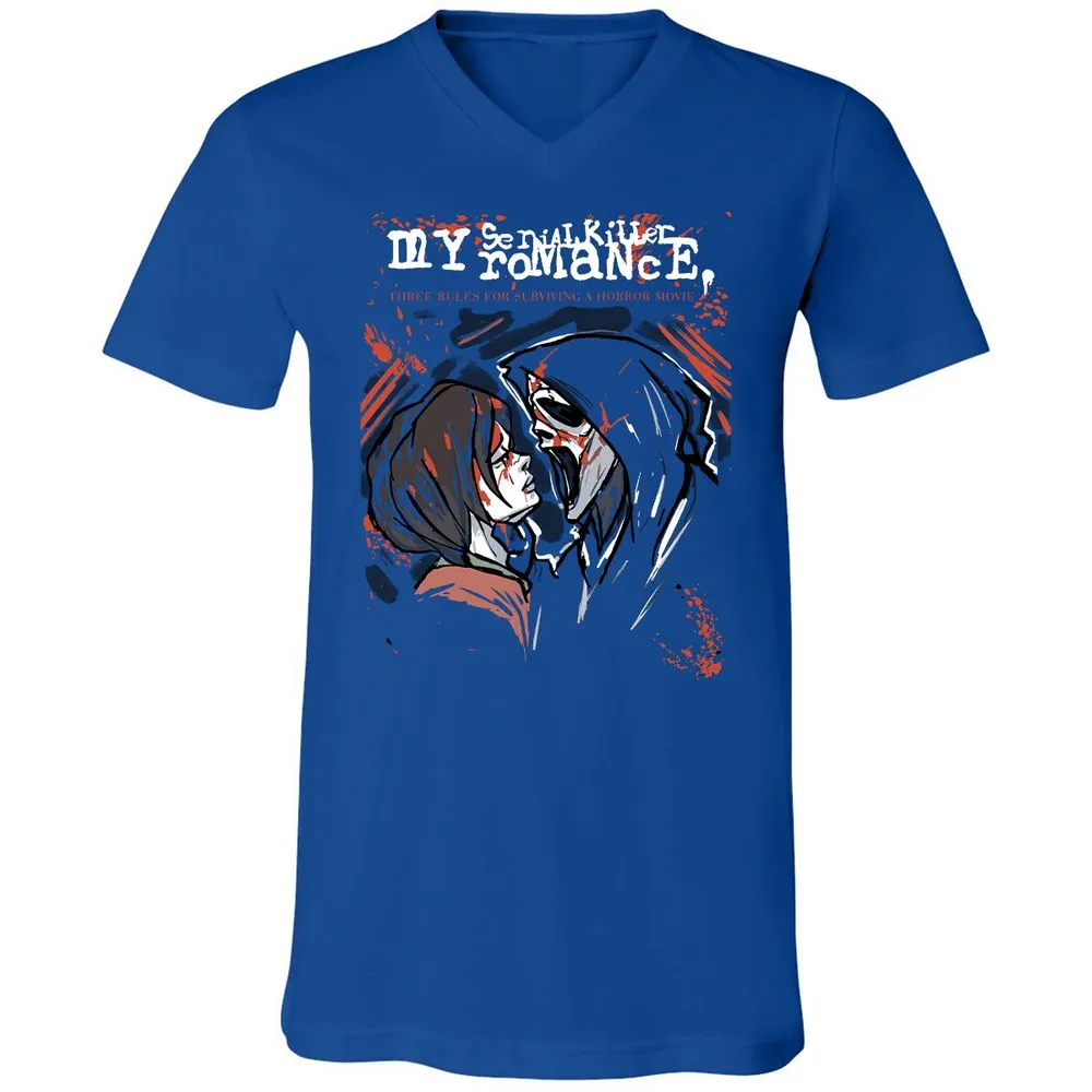 Unisex V-Neck T-Shirt - ZMH1YRED - True Royal - 4