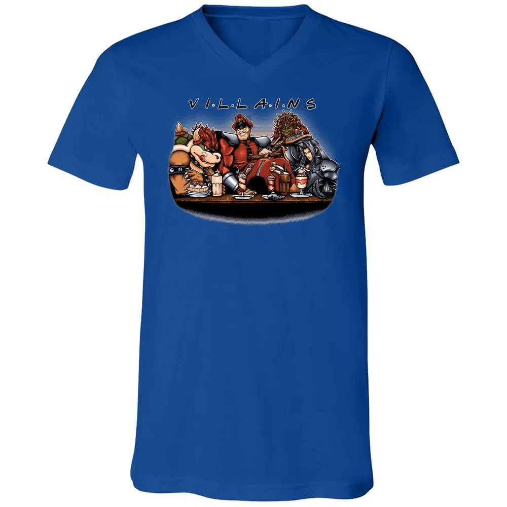 Unisex V-Neck T-Shirt - 3RR22SFN - True Royal - 4