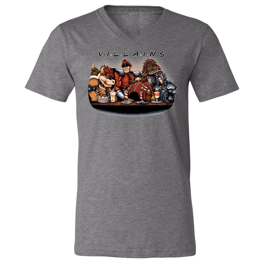 Unisex V-Neck T-Shirt - 3RR22SFN - Deep Heather - 13