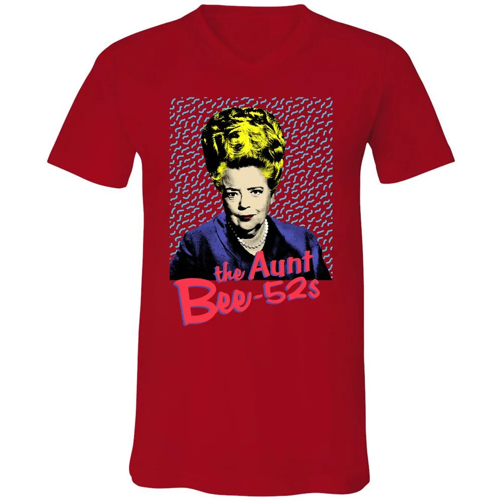 Unisex V-Neck T-Shirt - EGYY3W8Q - Red - 3